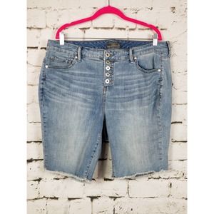 TORRID Button-Fly Denim Stretch Shorts